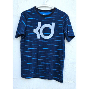 Nike Dri Fit Mens T Shirt XL Youth Teen Blue Kevin Durant KD Short Sleeve Tee